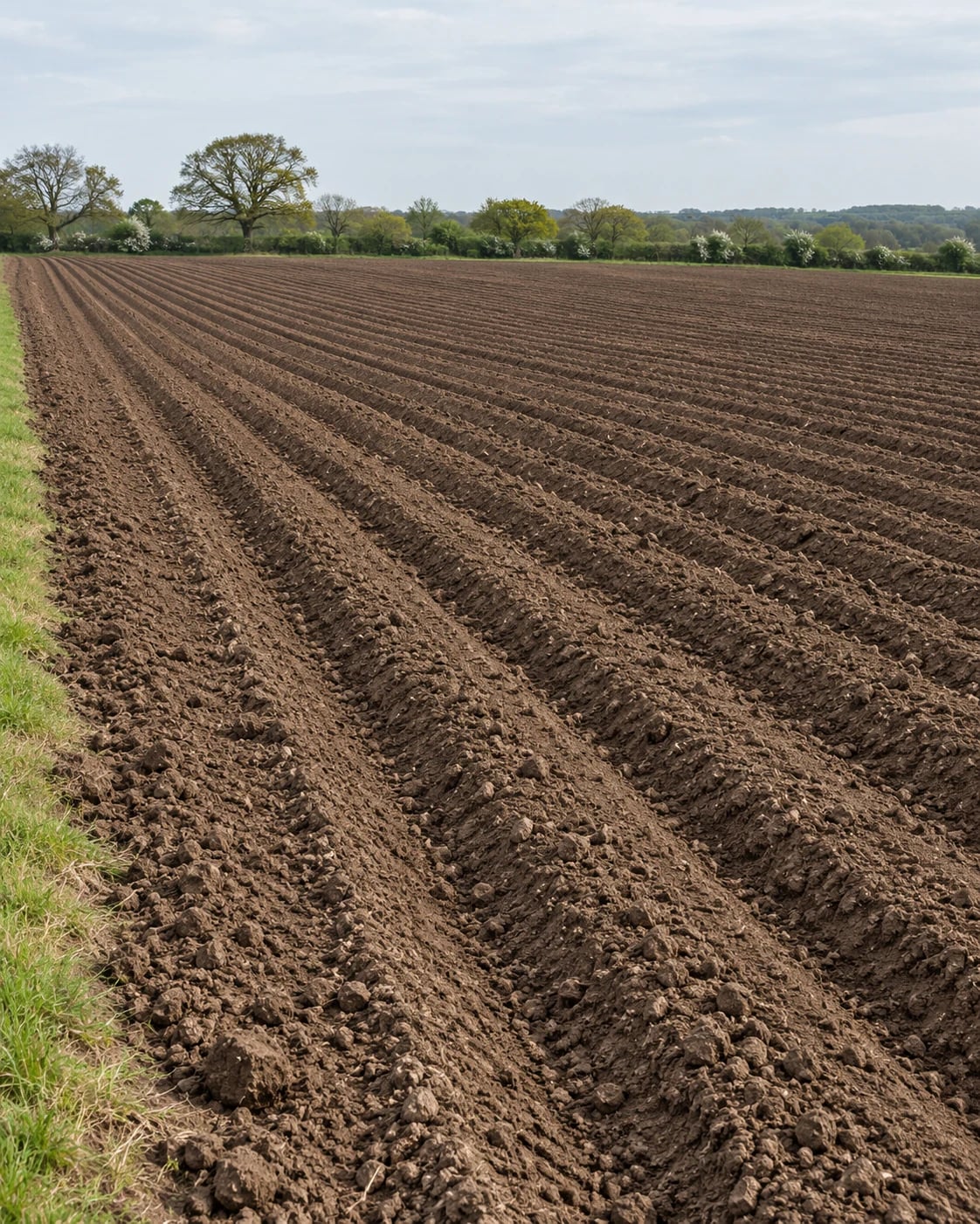 Farmland prepared for planting
